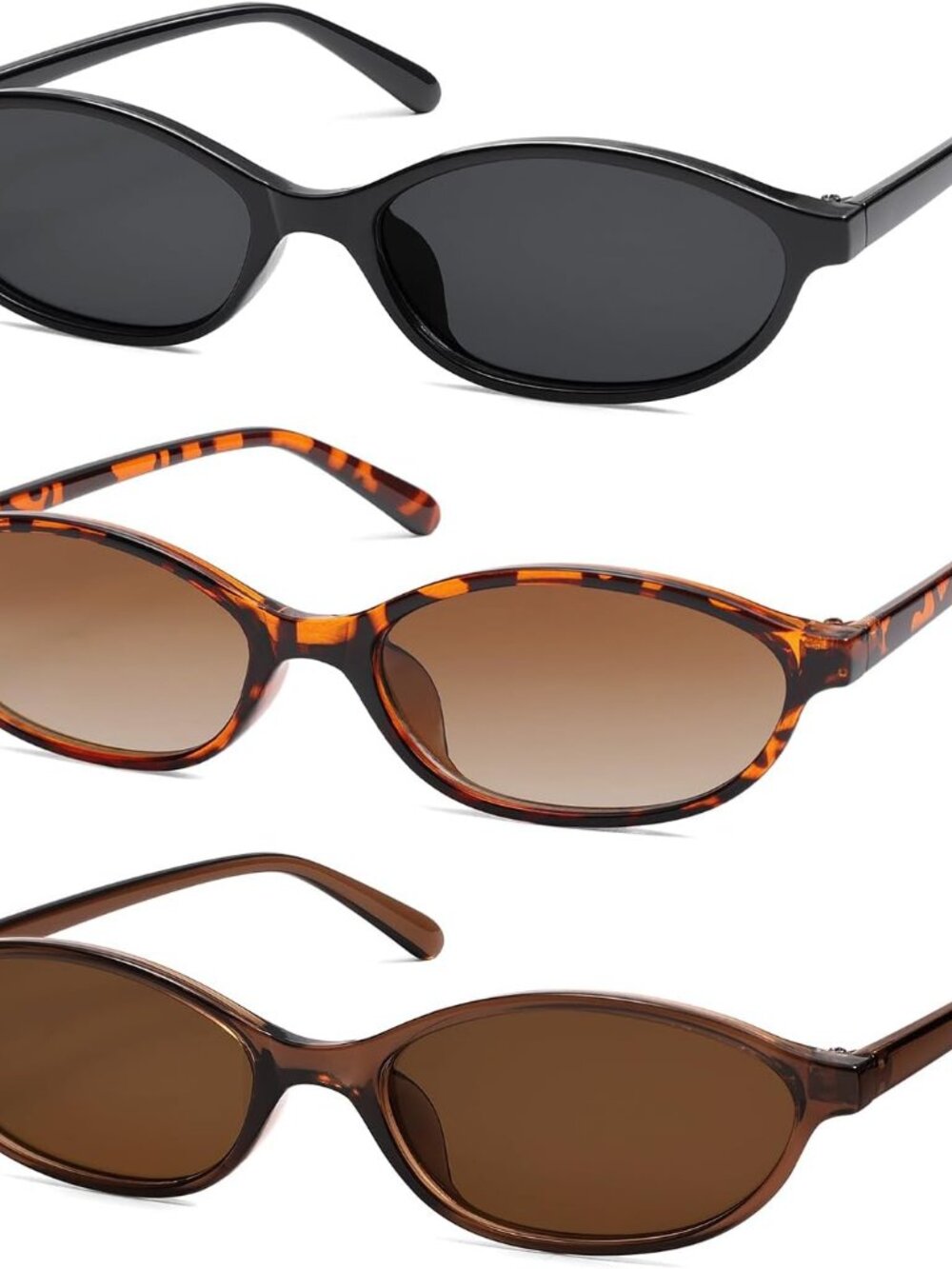 Chic Retro Oval Cat Eye Sunglasses for Women - Y2K Trend with 99% UV Protection